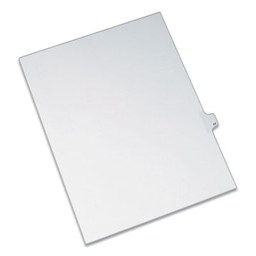 Avery® Preprinted Legal Exhibit Side Tab Index Dividers, Allstate Style, 10-tab, 17, 11 X 8.5, White, 25-pack freeshipping - TVN Wholesale